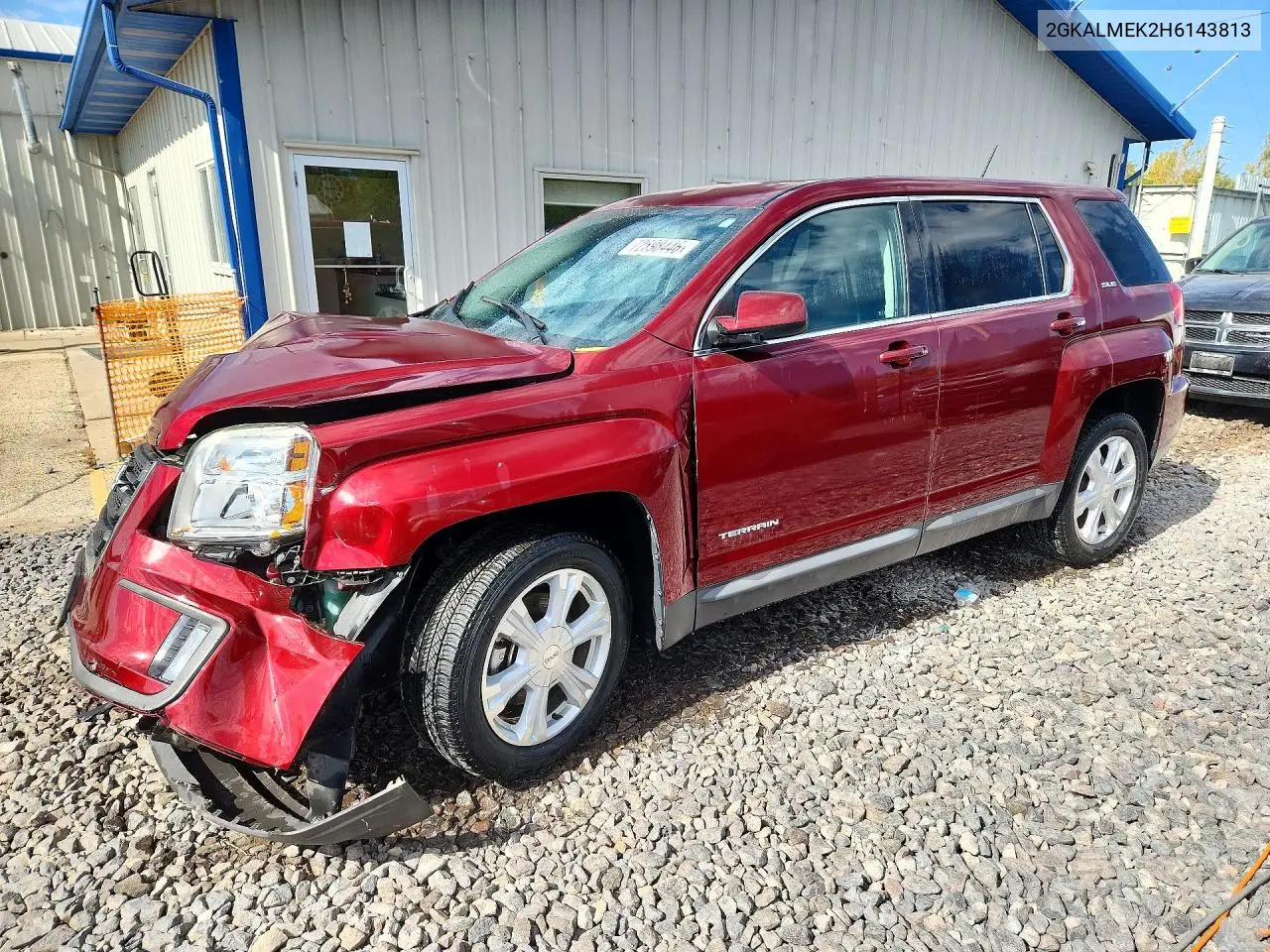 2GKALMEK2H6143813 GMC Terrain 2017 — повреждение Передняя часть, фото до ремонта