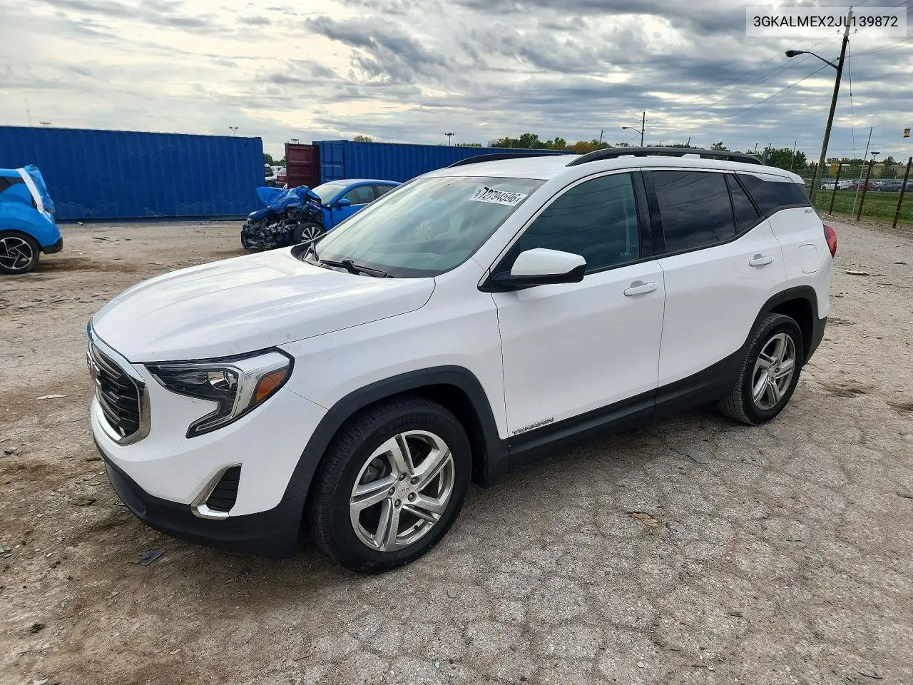3GKALMEX2JL139872 GMC Terrain 2018 — повреждение Задняя часть, фото до ремонта