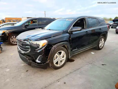 3GKALMEV7JL330055 — 2018 GMC Terrain, Передняя часть, фото до ремонта