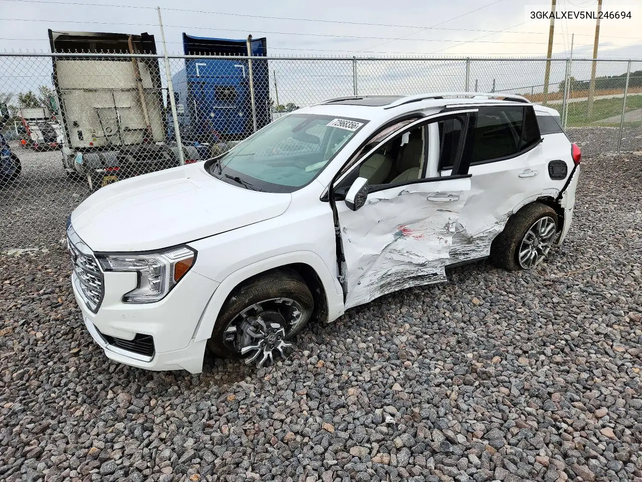 3GKALXEV5NL246694 GMC Terrain 2022 — повреждение Сторона, фото до ремонта