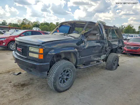 1997 GMC Yukon VIN 3GKEK18R7VG526657 фото 1