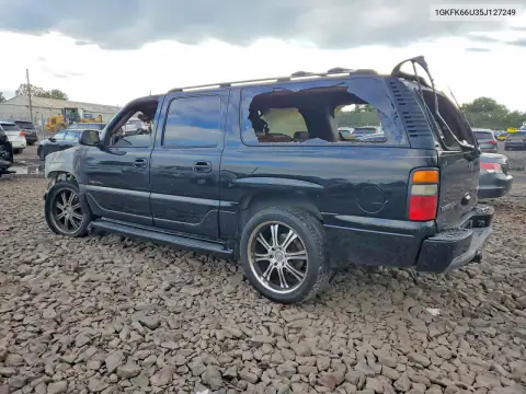 1GKFK66U35J127249 — 2005 GMC Yukon, фото 2 с аукциона Copart, Пожар