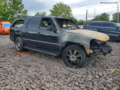 1GKFK66U35J127249 — 2005 GMC Yukon, фото 4 с аукциона Copart, Пожар