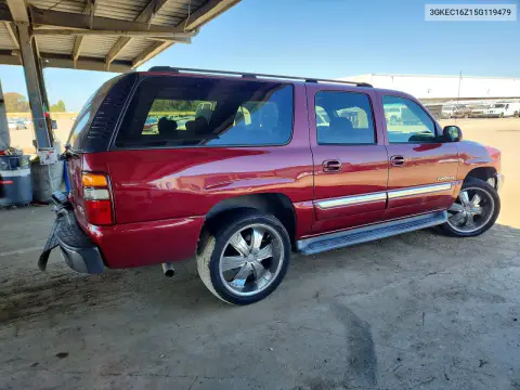 2005 GMC Yukon Xl C1500 VIN 3GKEC16Z15G119479 фото 3