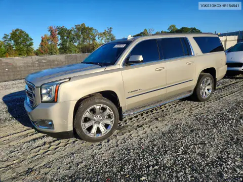1GKS1GKCXHR154541 — 2017 GMC Yukon, Передняя часть, фото до ремонта