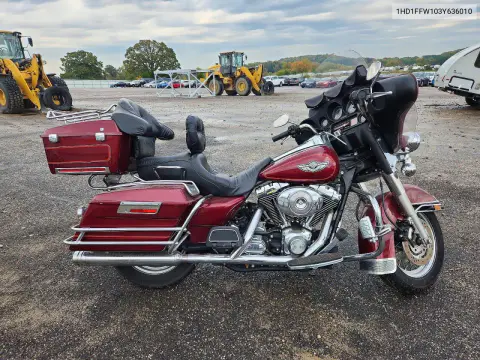 1HD1FFW103Y636010 — 2003 Harley-Davidson Electra Glide, Механические повреждения, фото до ремонта