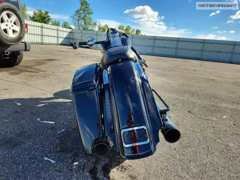 1HD1FBM14FB636417 — 2015 Harley-Davidson Road King, фото 4 с аукциона Copart, Повреждения со всех сторон