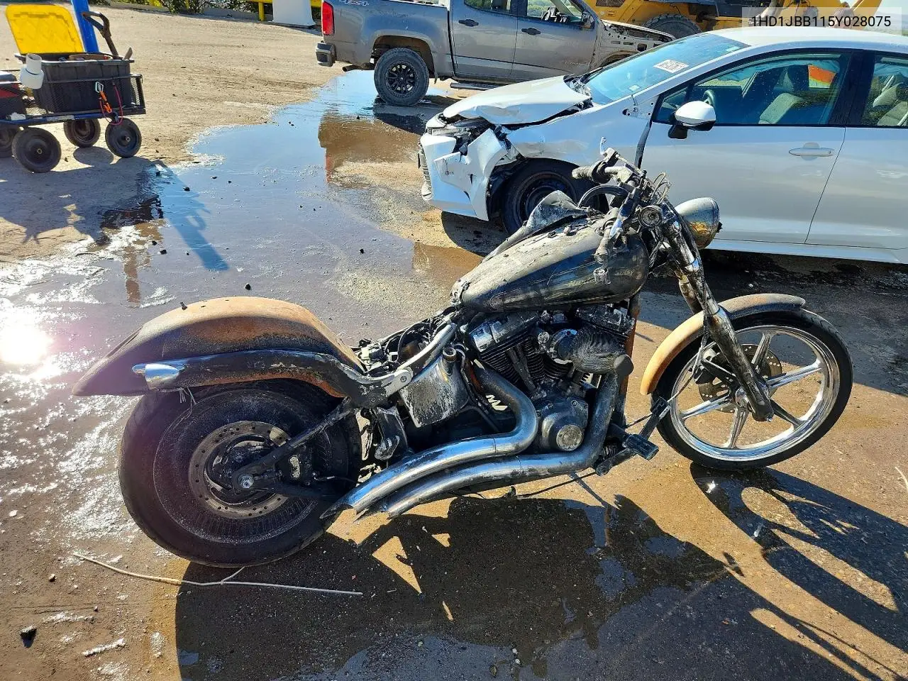 2005 Harley-Davidson Fxstdi VIN 1HD1JBB115Y028075 фото 1