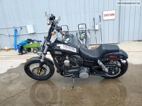 2014 Harley-Davidson Fxdb Dyna Street Bob VIN 1HD1GXM3XEC331153 фото 3