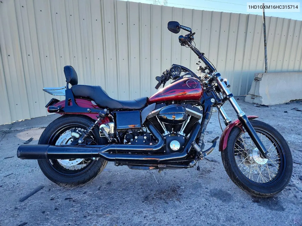 2017 Harley-Davidson Fxdb Dyna Street Bob VIN 1HD1GXM16HC315714 фото 1