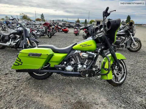 1HD1FMM197Y684912 — 2007 Harley-Davidson, Передняя часть, фото до ремонта