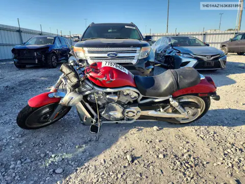 2003 Harley-Davidson Vrsca VIN 1HD1HAZ163K831895 фото 3