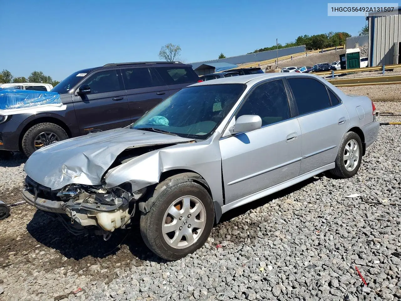 2002 Honda Accord Lx VIN 1HGCG56492A131507 фото 1
