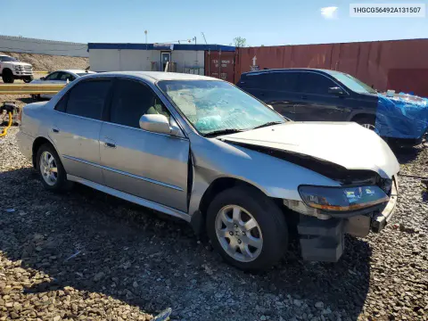 2002 Honda Accord Lx VIN 1HGCG56492A131507 фото 4