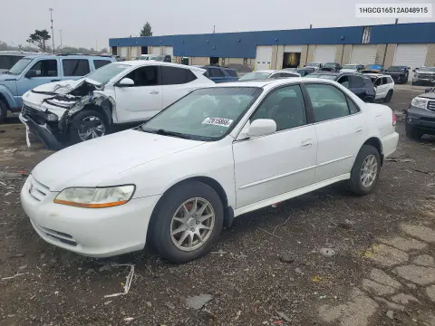 1HGCG16512A048915 — 2002 Honda Accord, Передняя часть, фото до ремонта