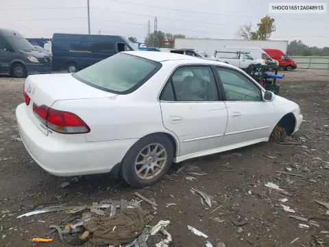 2002 Honda Accord Ex VIN 1HGCG16512A048915 фото 3