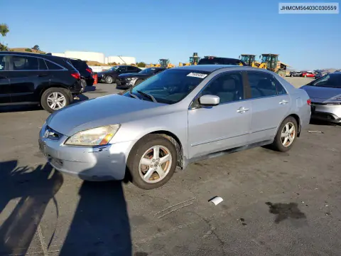 2003 Honda Accord Lx VIN JHMCM56403C030559 фото 1