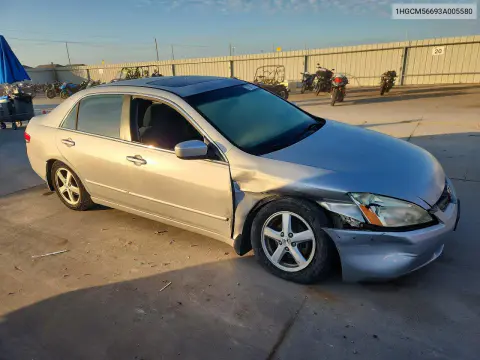 2003 Honda Accord Ex VIN 1HGCM56693A005580 фото 4