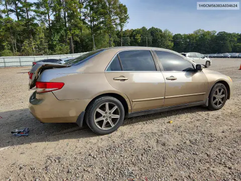 2003 Honda Accord Lx VIN 1HGCM56383A034624 фото 3