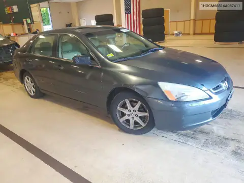 1HGCM66514A067411 — 2004 Honda Accord, фото 4 с аукциона Copart, Передняя часть