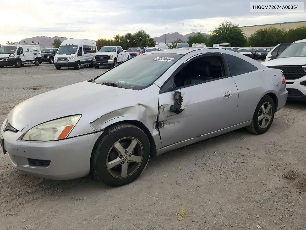 2004 Honda Accord Ex VIN 1HGCM72674A003541 фото 1
