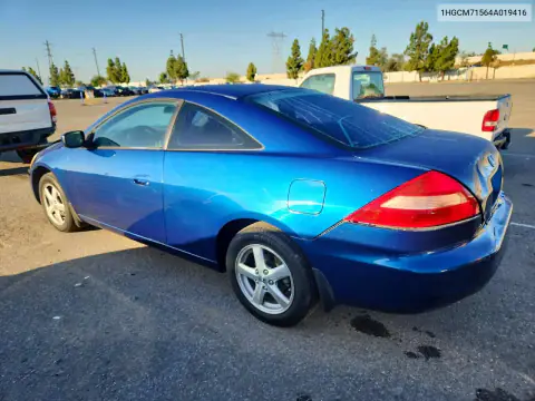 1HGCM71564A019416 — 2004 Honda Accord, фото 2 с аукциона Copart, Передняя часть