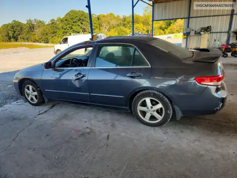 1HGCM56694A078059 — 2004 Honda Accord, фото 2 с аукциона Copart 22.10.2026, Верхняя часть / Крыша
