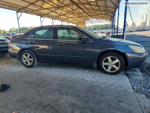 1HGCM56694A078059 — 2004 Honda Accord, фото 4 с аукциона Copart 22.10.2026, Верхняя часть / Крыша