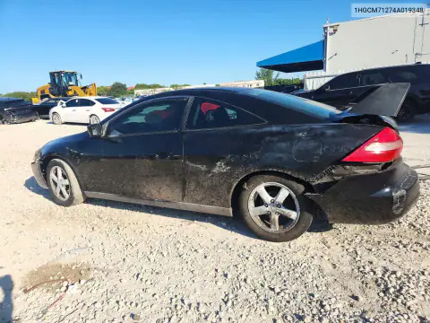 1HGCM71274A019348 — 2004 Honda Accord, фото 2 с аукциона Copart, Задняя часть