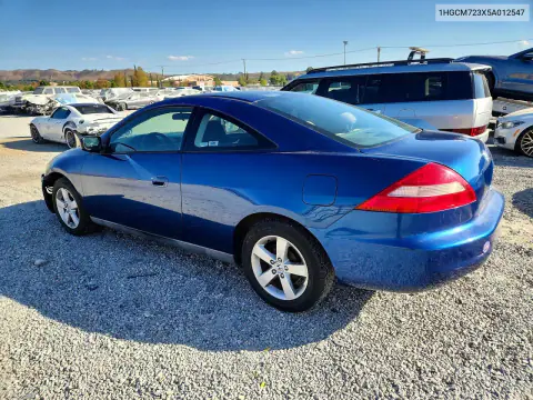 2005 Honda Accord Lx VIN 1HGCM723X5A012547 фото 2