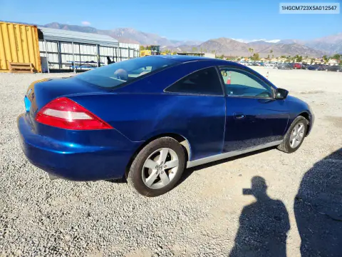 2005 Honda Accord Lx VIN 1HGCM723X5A012547 фото 3