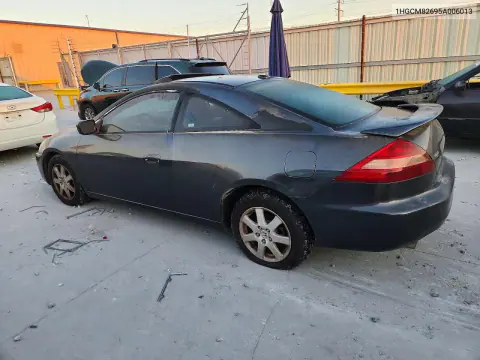 2005 Honda Accord Ex VIN 1HGCM82695A006013 фото 2