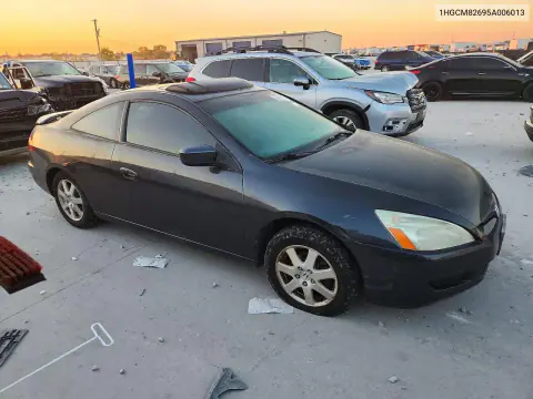2005 Honda Accord Ex VIN 1HGCM82695A006013 фото 4