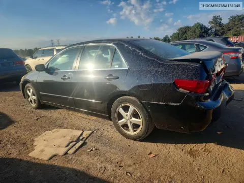 2005 Honda Accord Ex VIN 1HGCM56765A161345 фото 2