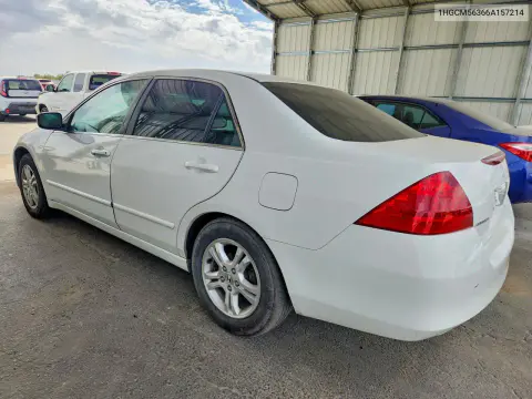 2006 Honda Accord Se VIN 1HGCM56366A157214 фото 2