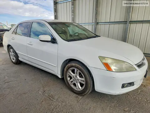 2006 Honda Accord Se VIN 1HGCM56366A157214 фото 4