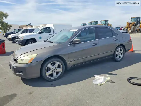 1HGCM655X6A019569 — 2006 Honda Accord, Передняя часть, фото до ремонта