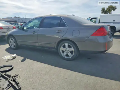 2006 Honda Accord Ex VIN 1HGCM655X6A019569 фото 2