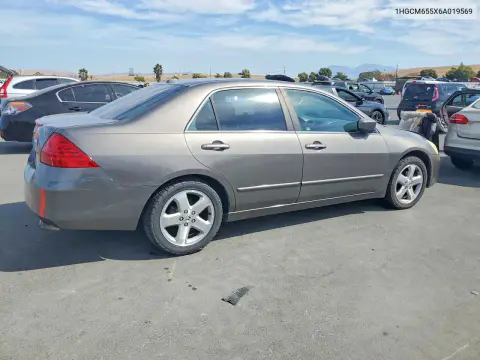 2006 Honda Accord Ex VIN 1HGCM655X6A019569 фото 3