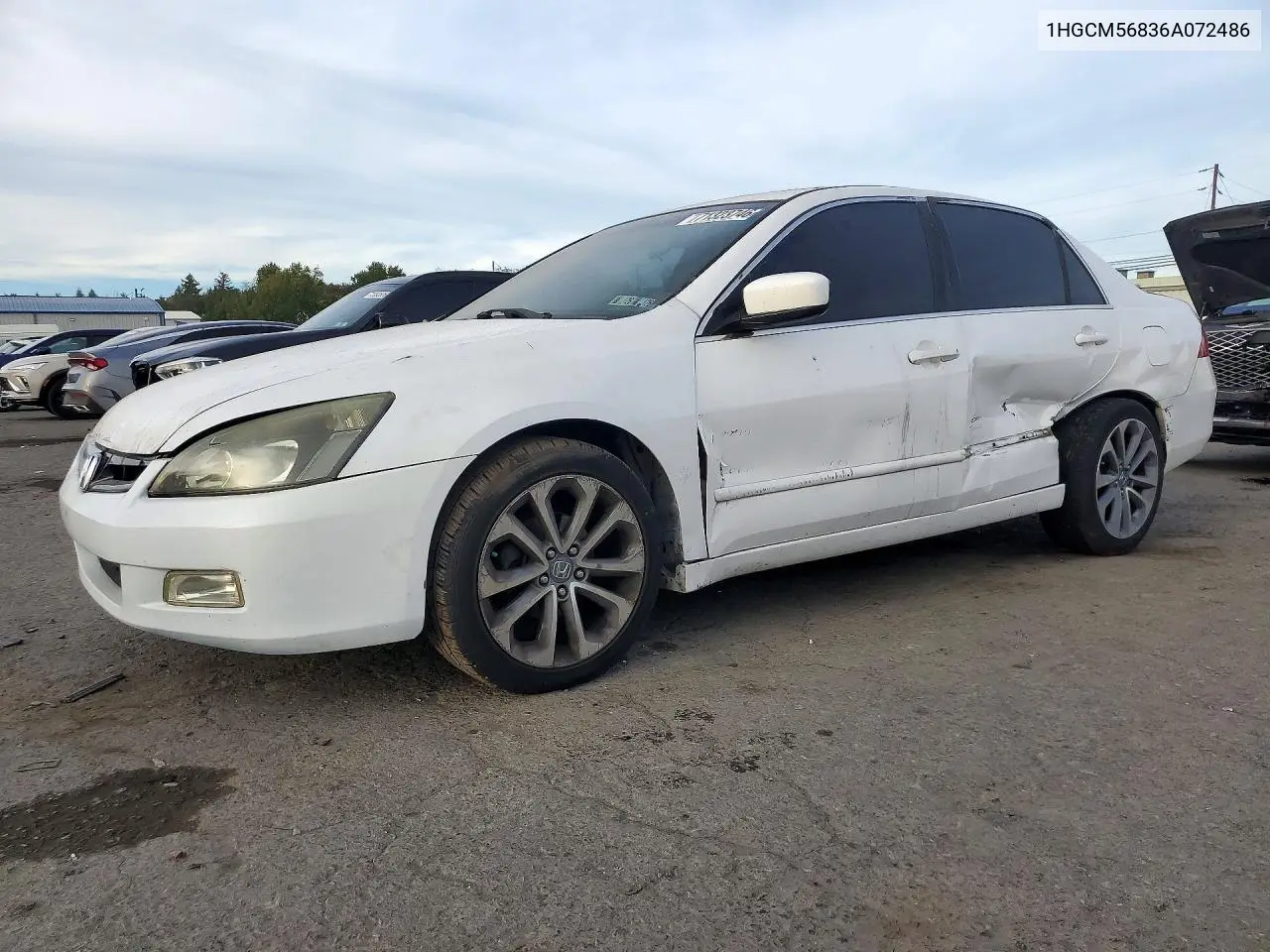 2006 Honda Accord Ex VIN 1HGCM56836A072486 фото 1