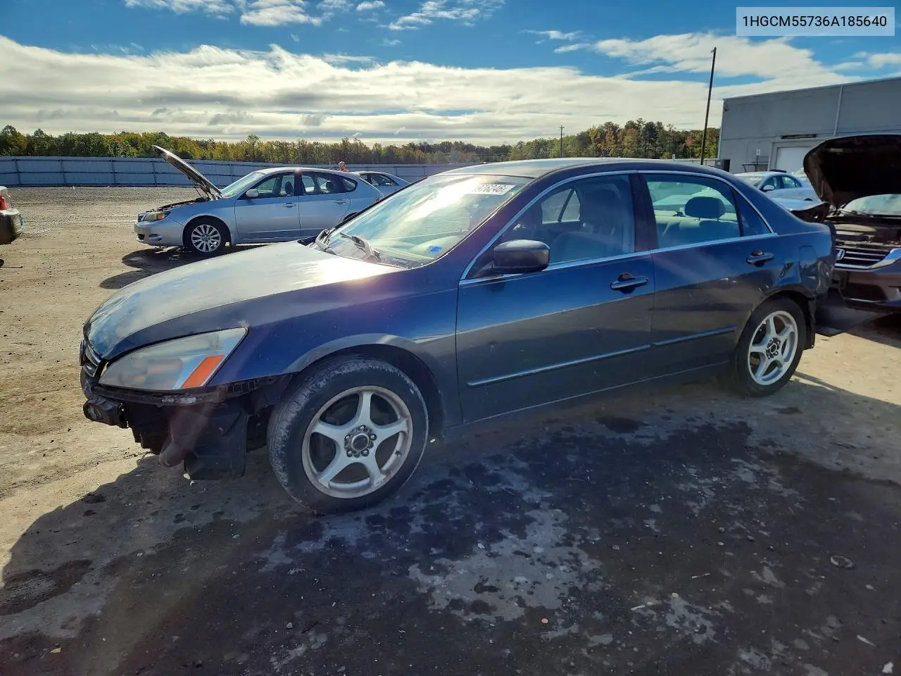 2006 Honda Accord Ex VIN 1HGCM55736A185640 фото 1