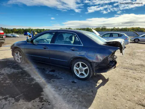 2006 Honda Accord Ex VIN 1HGCM55736A185640 фото 2