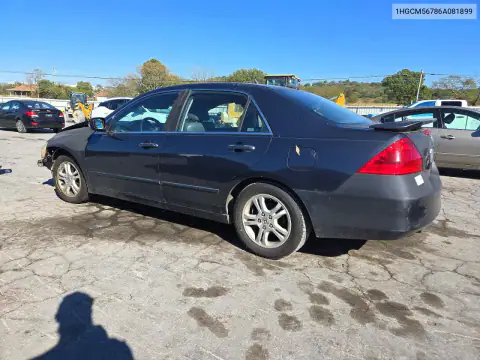 1HGCM56786A081899 — 2006 Honda Accord, фото 2 с аукциона Copart, Передняя часть