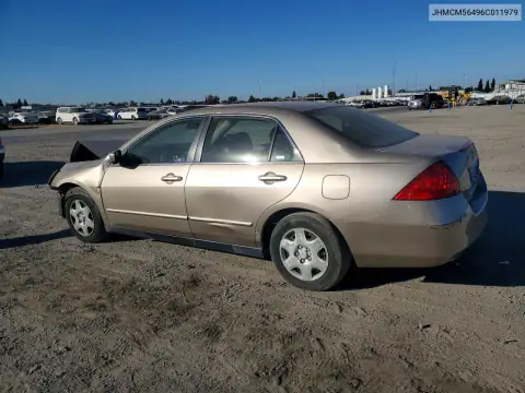 JHMCM56496C011979 — 2006 Honda Accord, фото 2 с аукциона Copart, Передняя часть