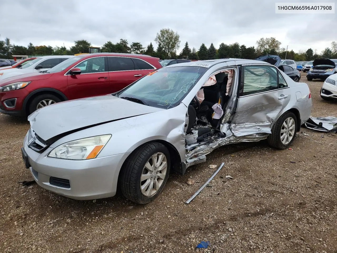 1HGCM66596A017908 Honda Accord 2006 — повреждение Сторона, фото до ремонта
