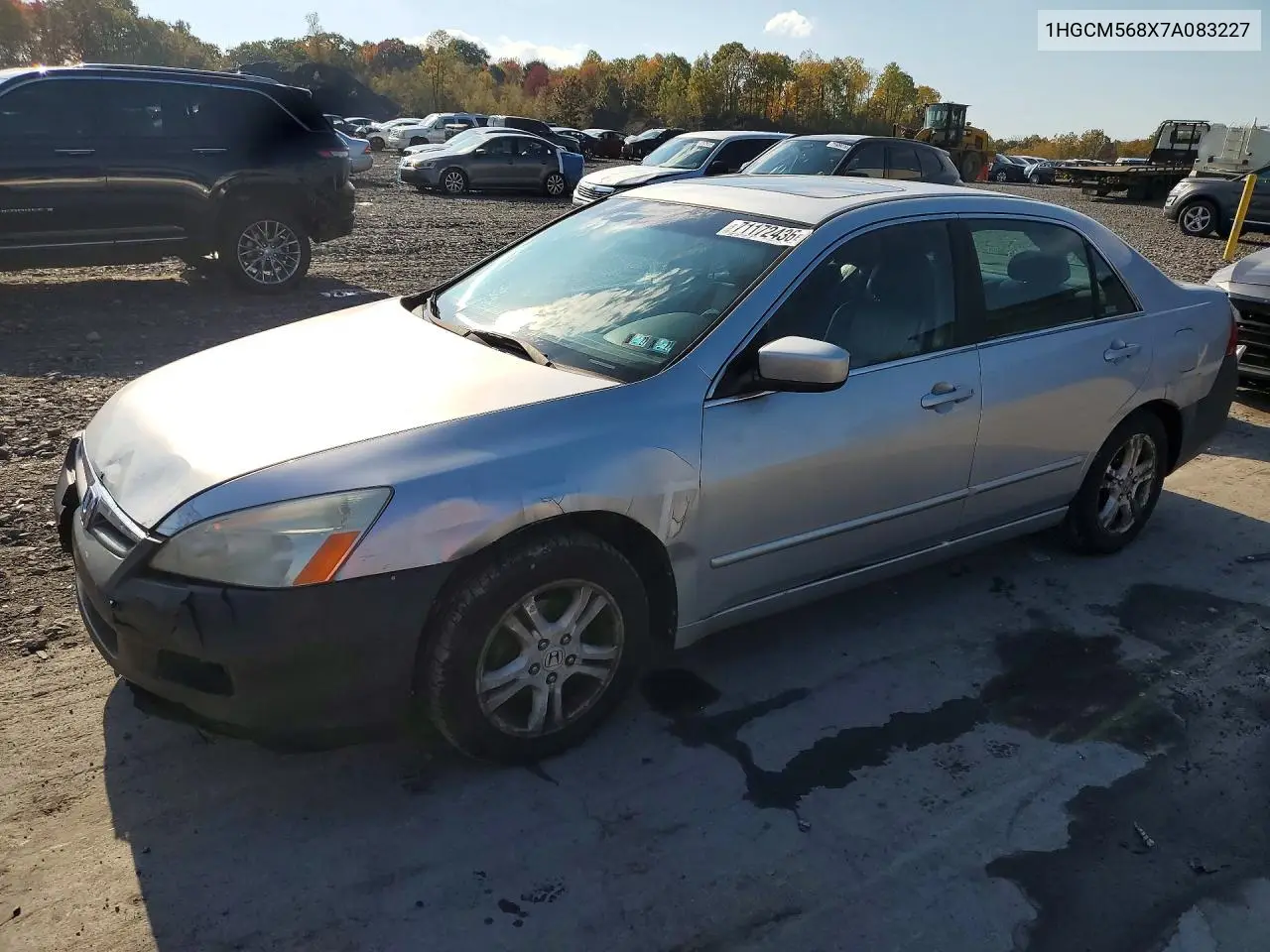 1HGCM568X7A083227 Honda Accord 2007 — повреждение Передняя часть, фото до ремонта