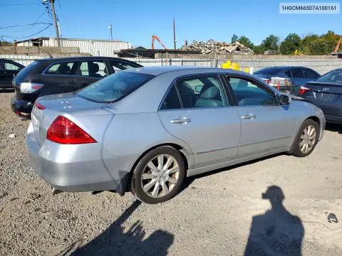 1HGCM66507A100161 — 2007 Honda Accord, фото 3 с аукциона Copart, Передняя часть