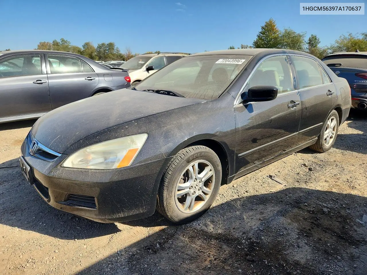 1HGCM56397A170637 Honda Accord 2007 — повреждение Мелкие вмятины и царапины, фото до ремонта