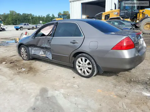 2007 Honda Accord Ex VIN 1HGCM66837A056053 фото 2