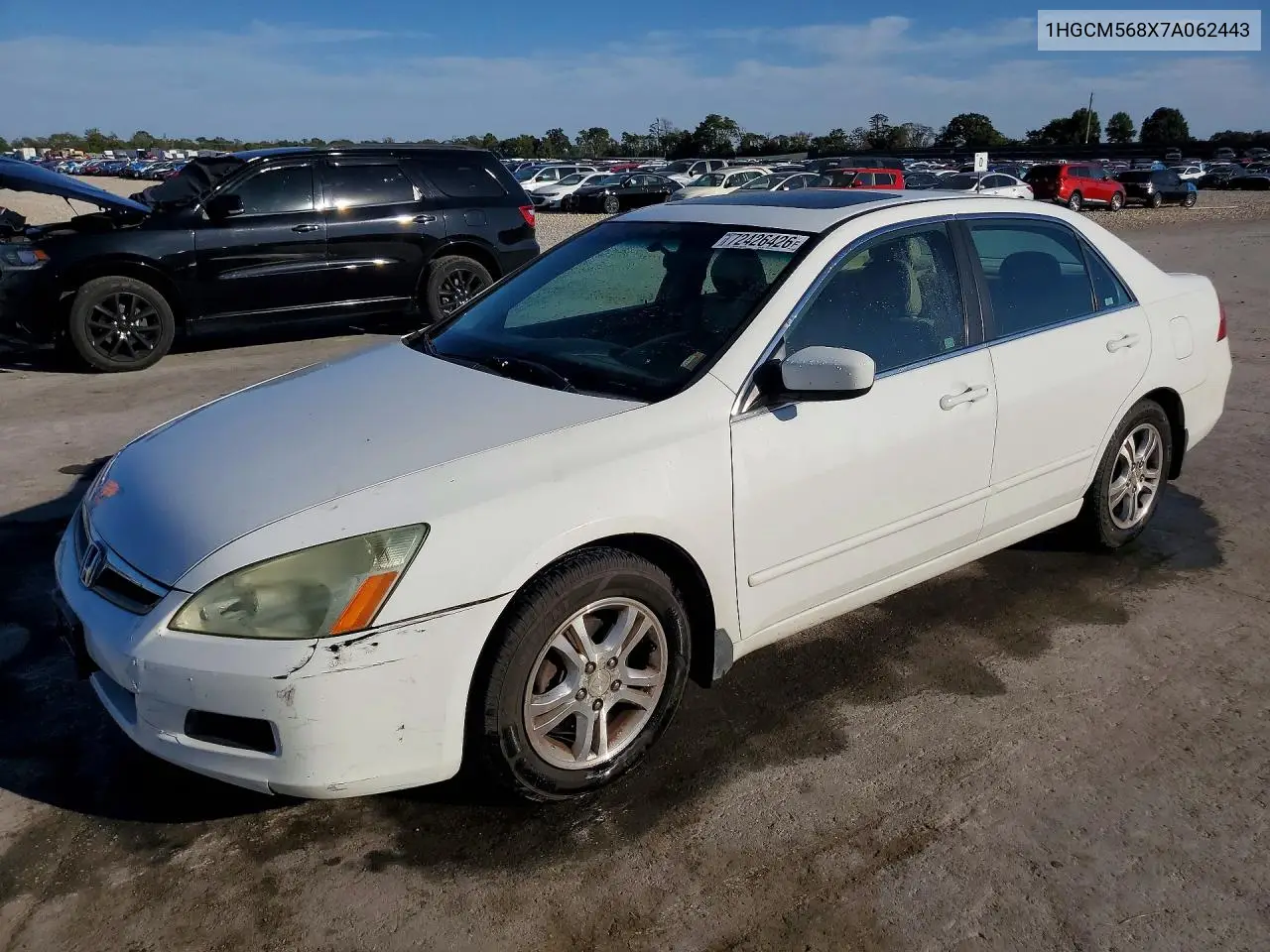2007 Honda Accord Ex VIN 1HGCM568X7A062443 фото 1